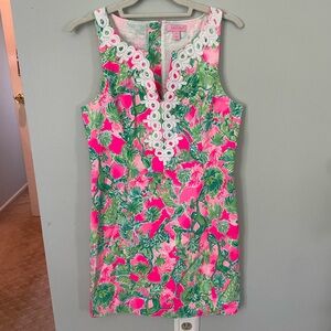 Lilly Pulitzer Gabby Shift Dress- Raz Berry Catty Shack print